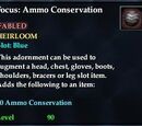 Focus: Ammo Conservation (Blue Slot)