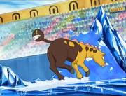 EP406 Girafarig usando placaje