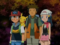 EP528 Ash, Brock y Maya