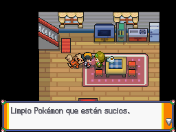 Dalia hablando de limpiar Pokémon HG