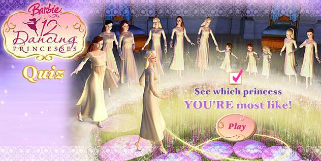 Web-Back-Then • Barbie in the 12 Dancing Princesses Game