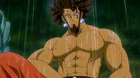 Azuma resting after battle