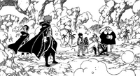 Jellal confronting the Oración Seis