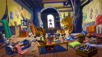 Inside Natsu's house