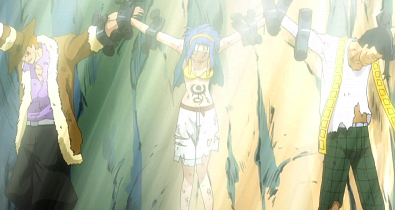 Image - Shadow Gear pinned to a tree.png | Fairy Tail Wiki | FANDOM