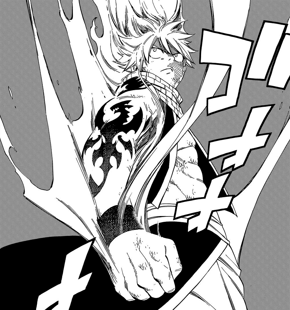 Natsu Dragneel dragon tattoo outfit (Fairy Tail manga) Minecraft Skin