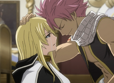 Natsu le agradece a la Lucy del futuro