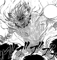 Franmalth absorbing Natsu through his Magic