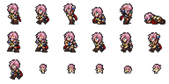 Image - FFRK Lightning sprites.png | Final Fantasy Wiki | Fandom