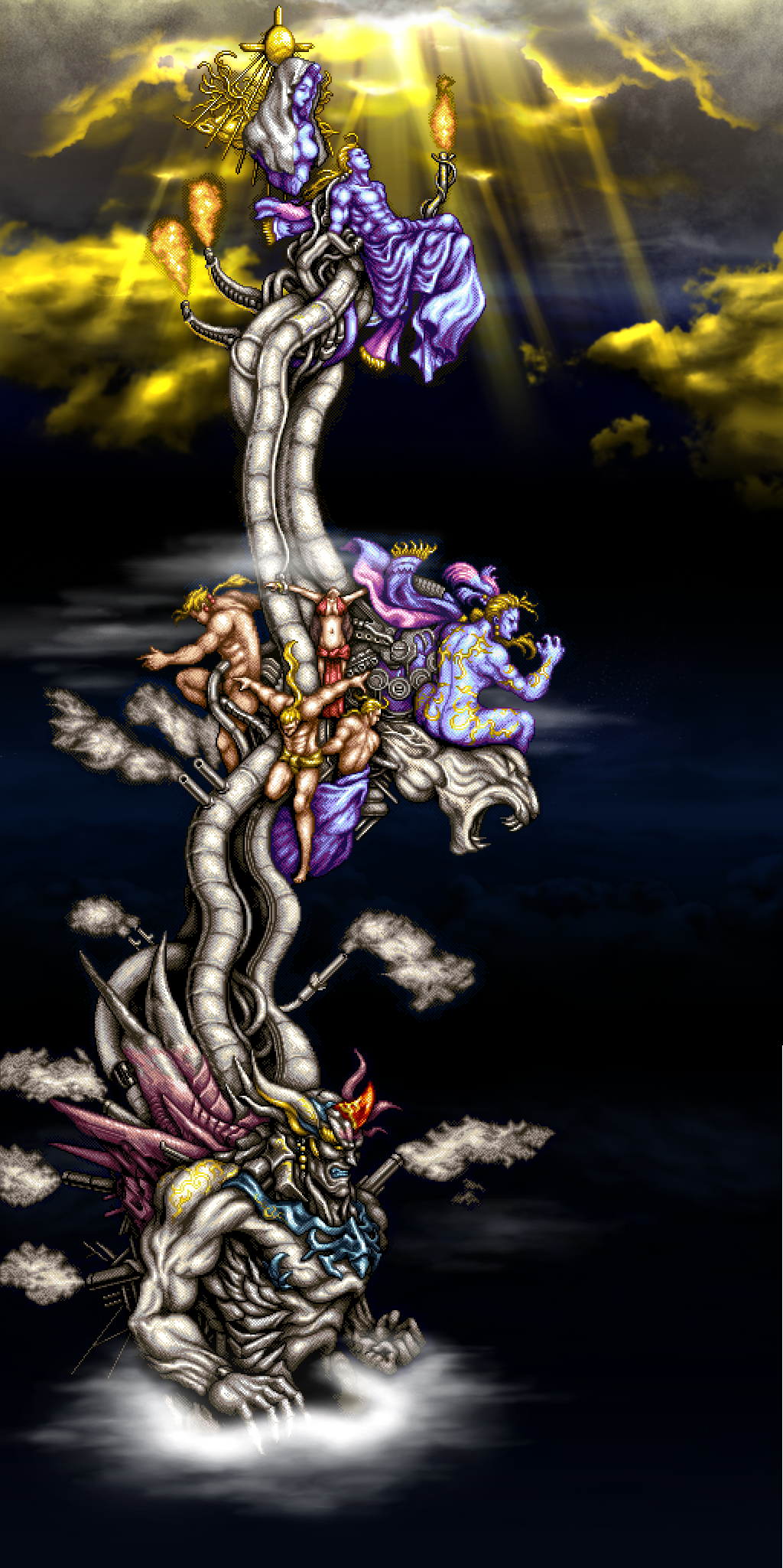 final fantasy statue