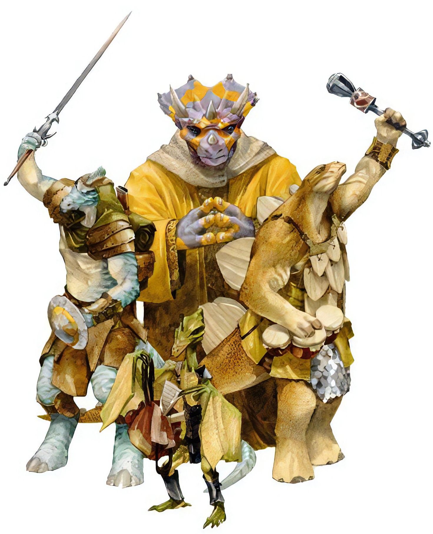 Pterafolk - Pteraman, Pterran and Pterrax. http://forgottenrealms.wikia.com...