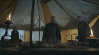 Stannis inside his command tent