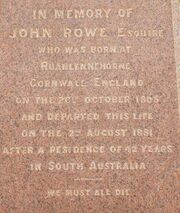 John rowe grave script