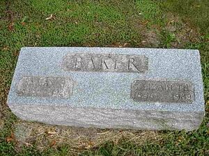 Lyman and Elizabeth Baker headstone Mountain Home Otsego