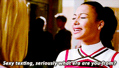 Santana from Glee explains sexy texting and sexting