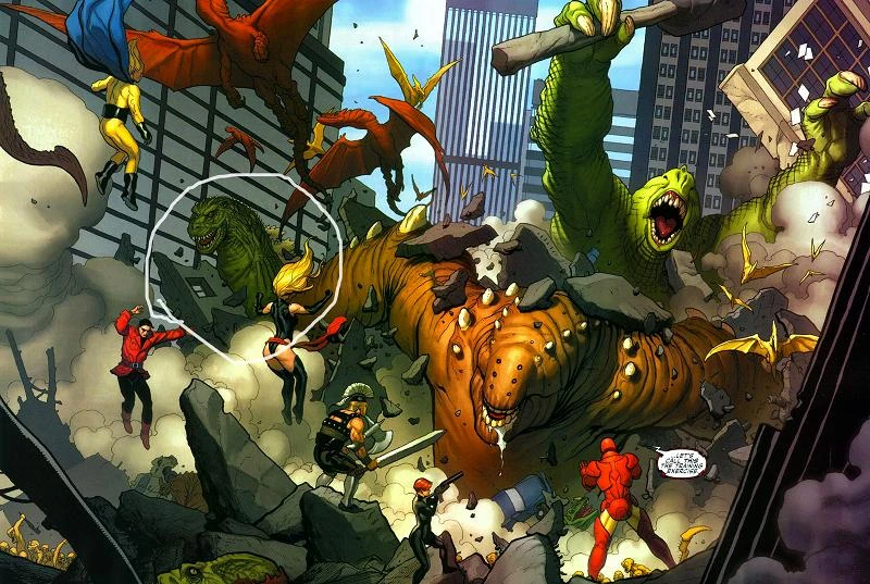 Image Marvel Godzilla in Mighty Avengers 1.jpg Wikizilla Fandom