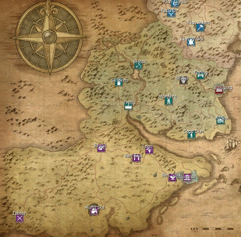 Mapa świata | Gothicpedia | FANDOM powered by Wikia