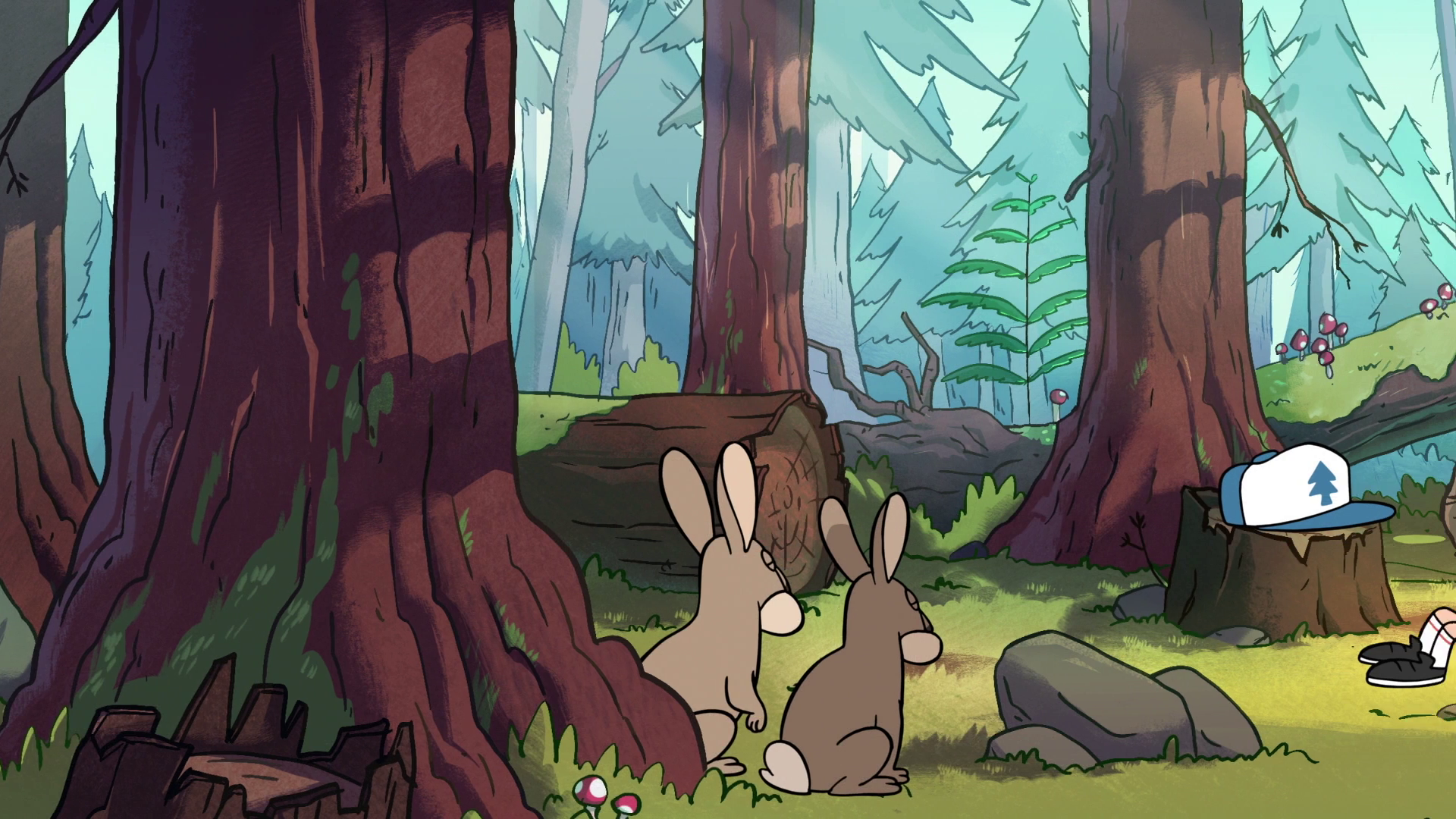 Image S1e6 rabbits in forest.png Gravity Falls Wiki Fandom