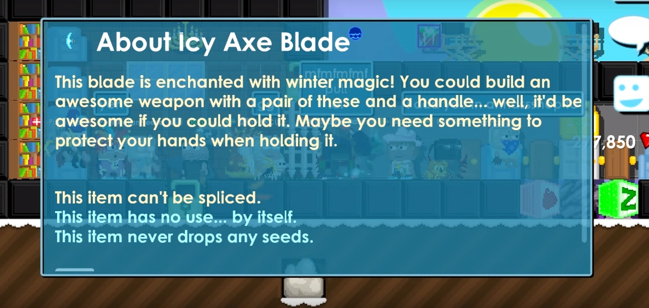 Icy Axe Blade Growtopia Wiki FANDOM powered by Wikia