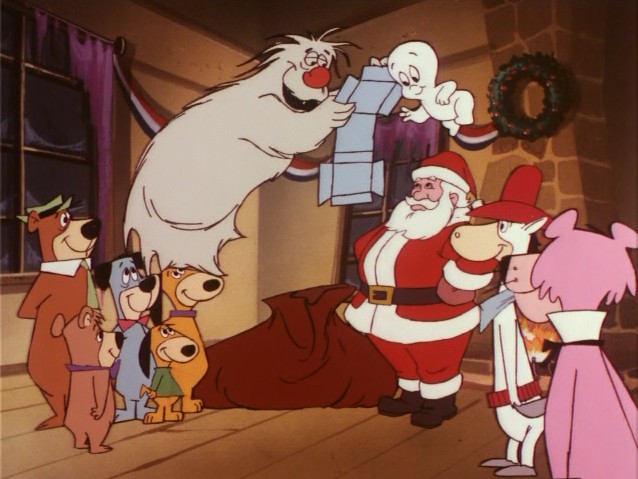 image hairy opening his present jpg barbera wiki yogi bear first christmas