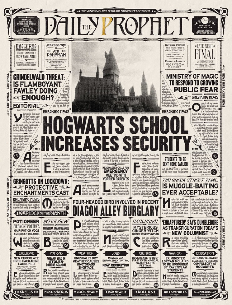 It's just a photo of Versatile Harry Potter Daily Prophet Printable It's just a graphic of Versatile Harry Potter Daily Prophet Printable