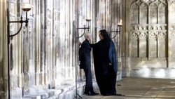 SeverusSnape WB F6 SnapeAndDracoInHallway Still 080615 Land