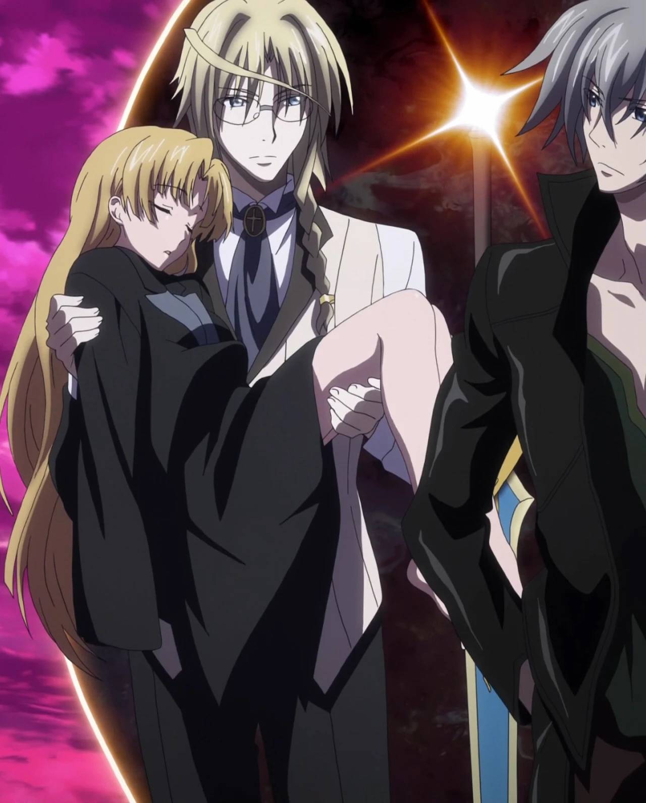 Image Arthur Pendragon holding a Rescued Asia.jpg High School DxD