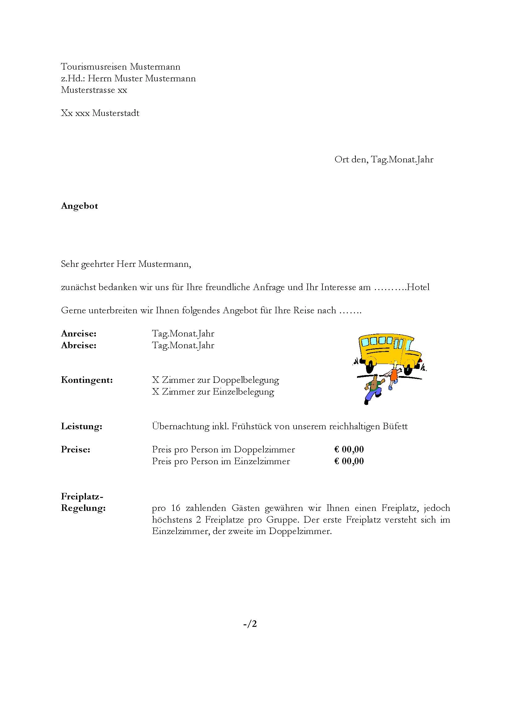 Ein Angebot Erstellen Englisch