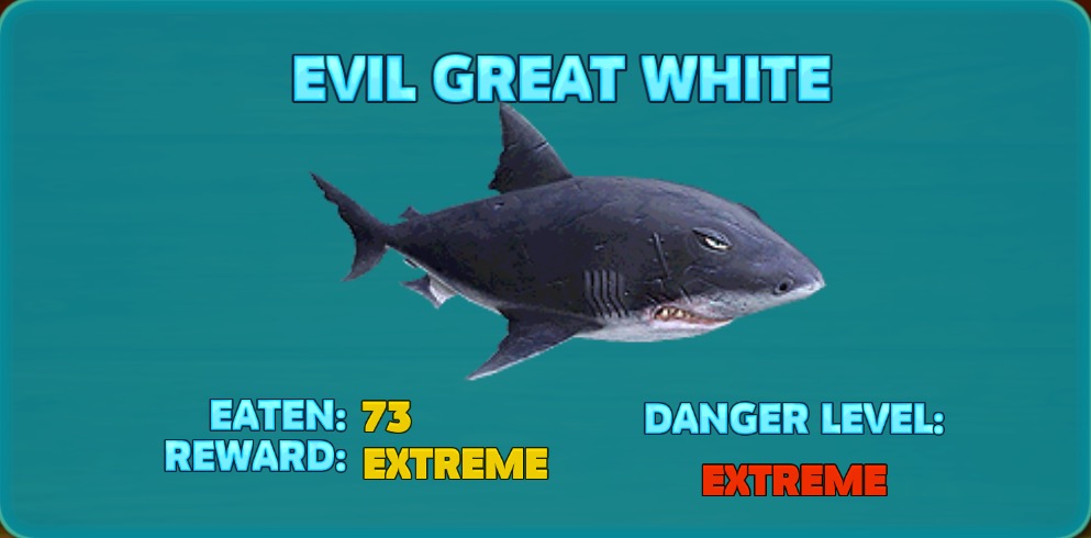 Evil Great White Shark | Hungry Shark Wiki | FANDOM powered by Wikia