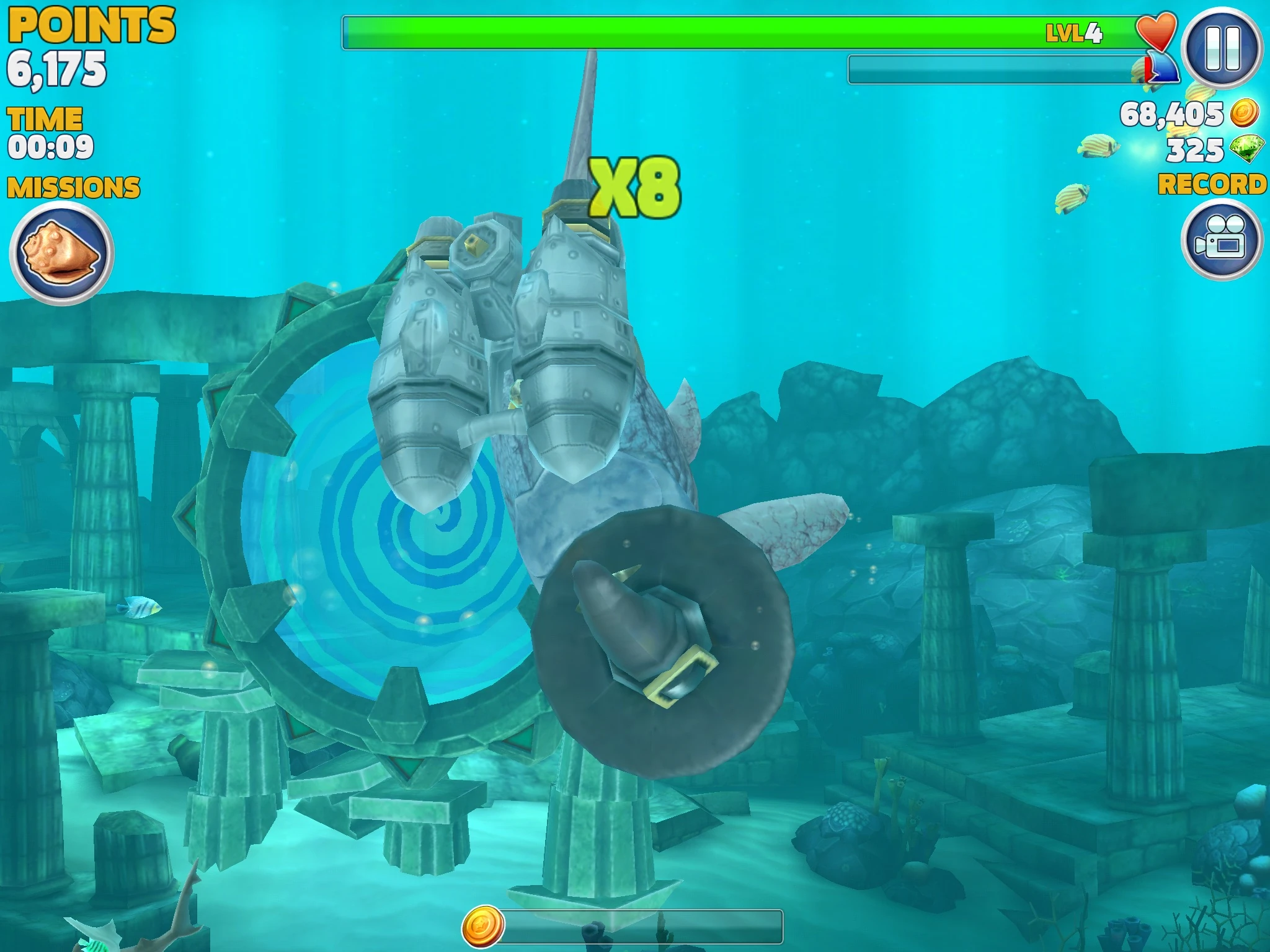 Hungry shark evolution coloring pages to print