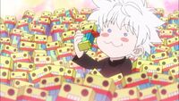 Killua loves sweets