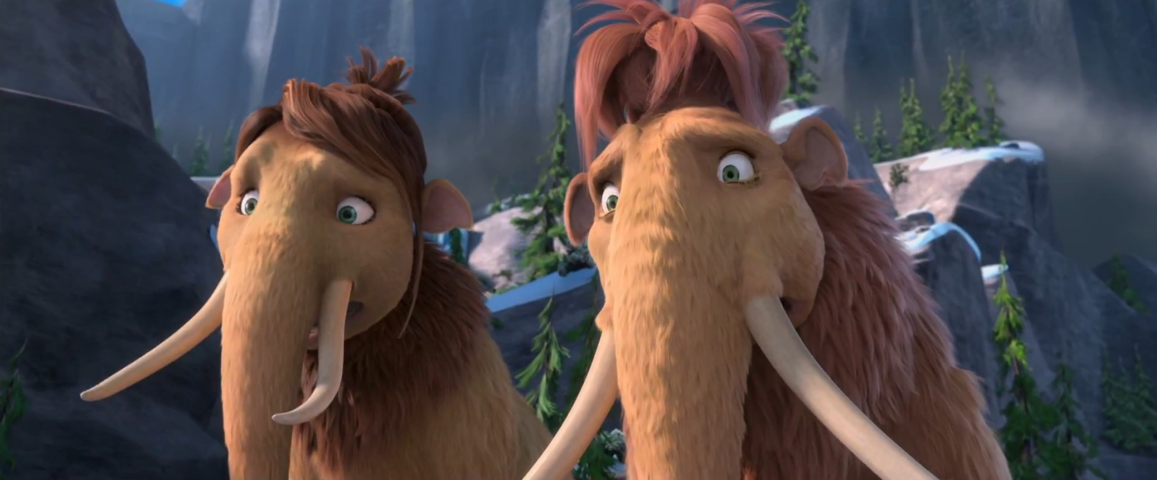 Image Ice Age Continental Drift Ellie and Peaches Shocked.png Ice