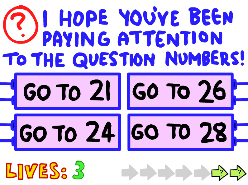 impossible quiz 2 answers