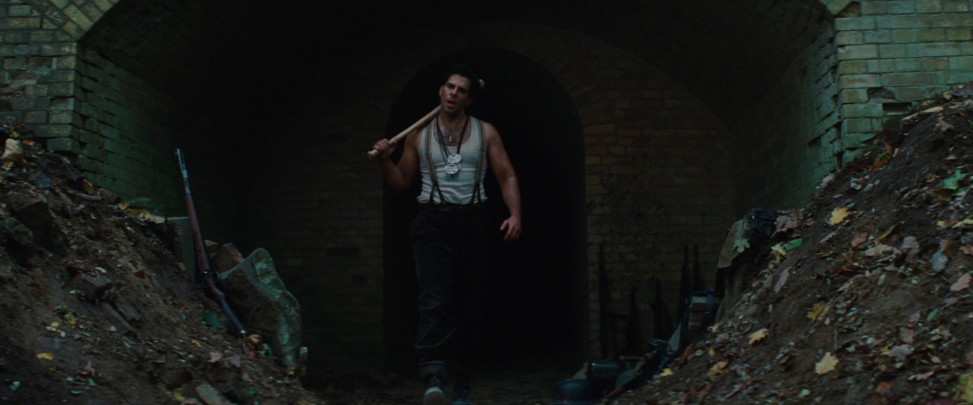 Image Donny Donowitz aka The Bear Jew comes out of his cave.jpg Inglourious Basterds Wiki