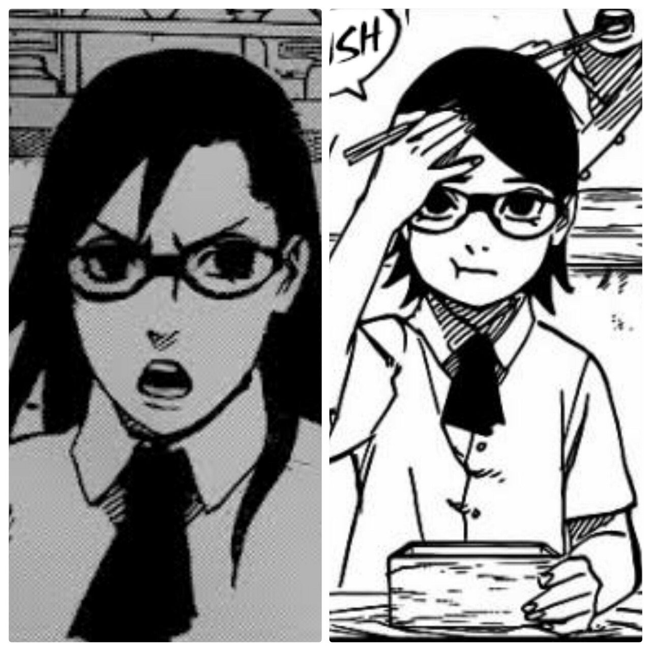 Resultado de imagem para karin e sarada