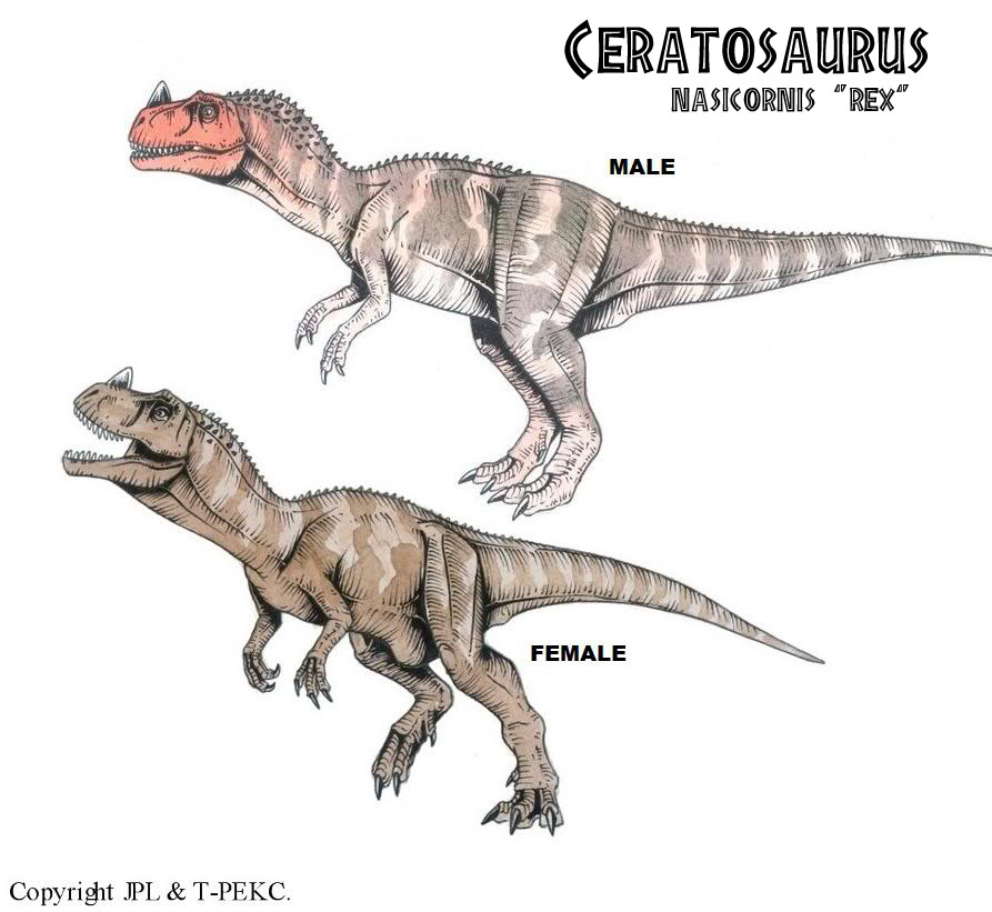 velociraptor and ceratosaurus