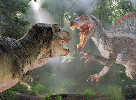 i rex vs t rex vs spinosaurus