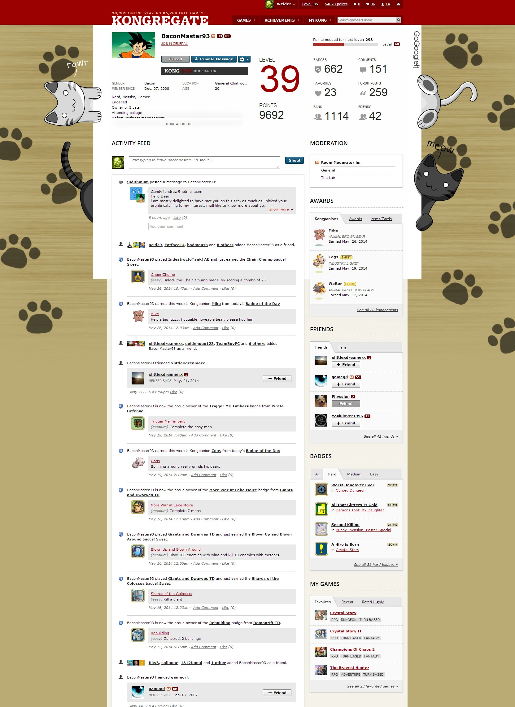 Account Kongregate Wiki Fandom powered by Wikia