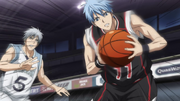 Kuroko recieves the ball anime