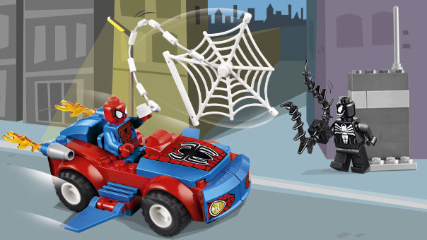 spider man car lego