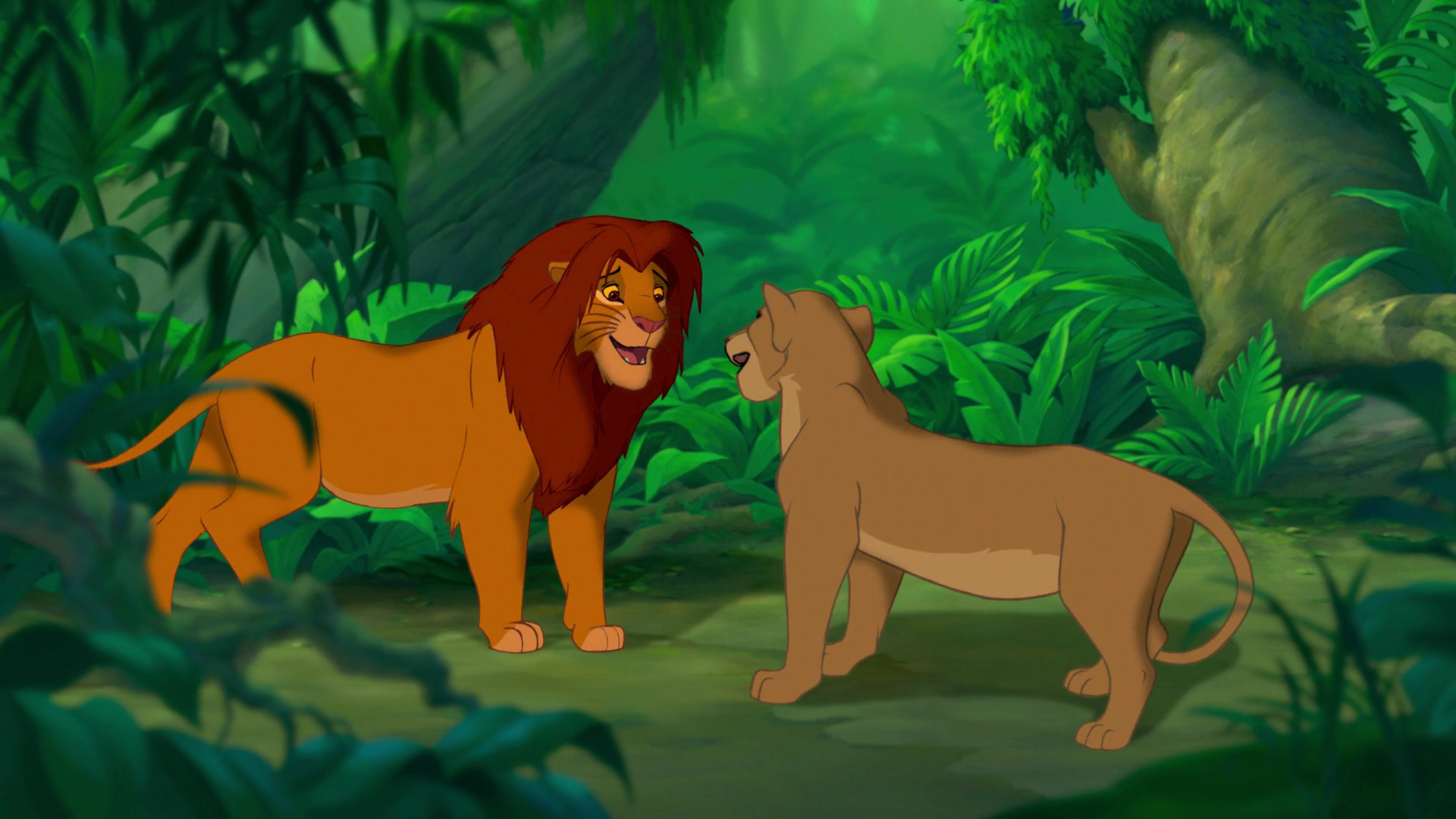 simba and nala statue
