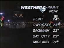 WNEM Weather Slate 1987