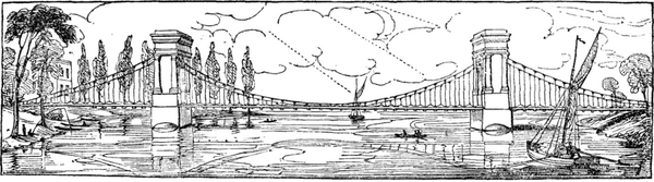 Hammersmith Bridge 1827 - Project Gutenberg etext 12595