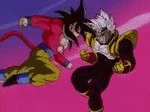 Goku owns Baby Vegeta by OnEAndOnle