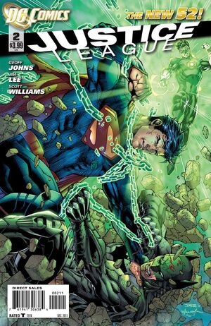 Cover for Justice League #2 (2011)
