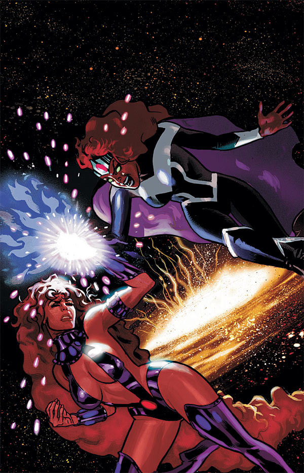 Resultado de imagen para blackfire vs starfire comic