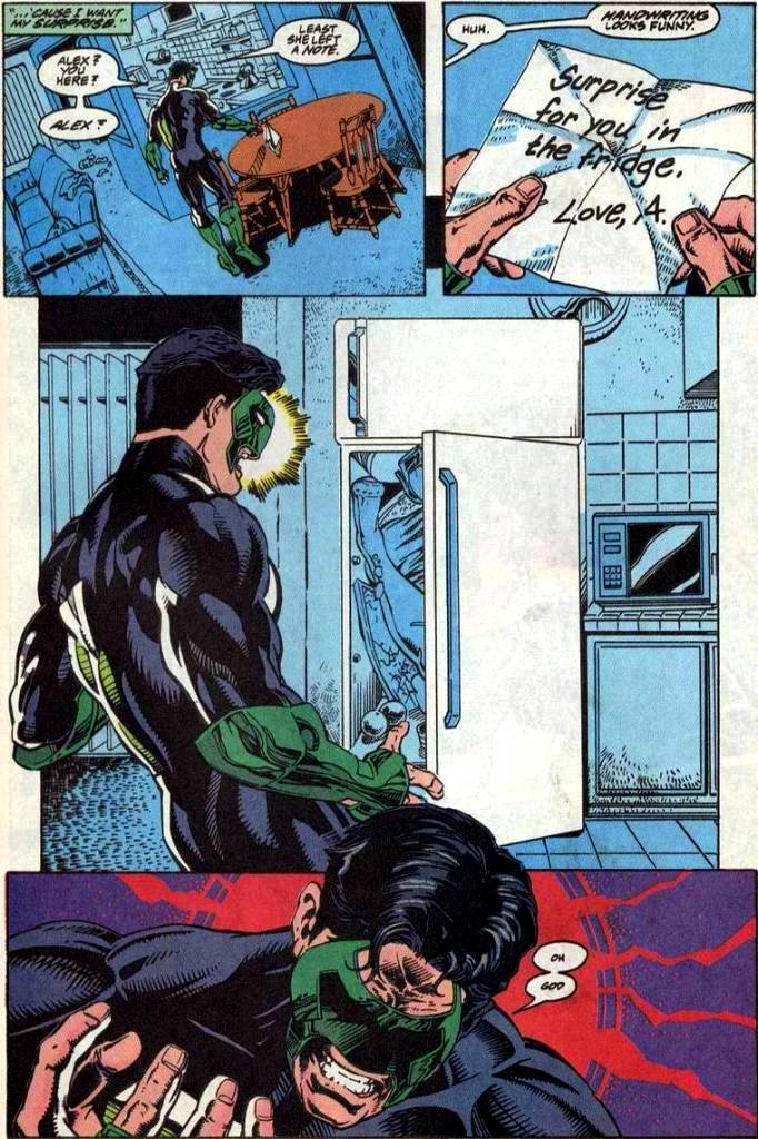 Image result for Green Lantern #54 women in refrigerator
