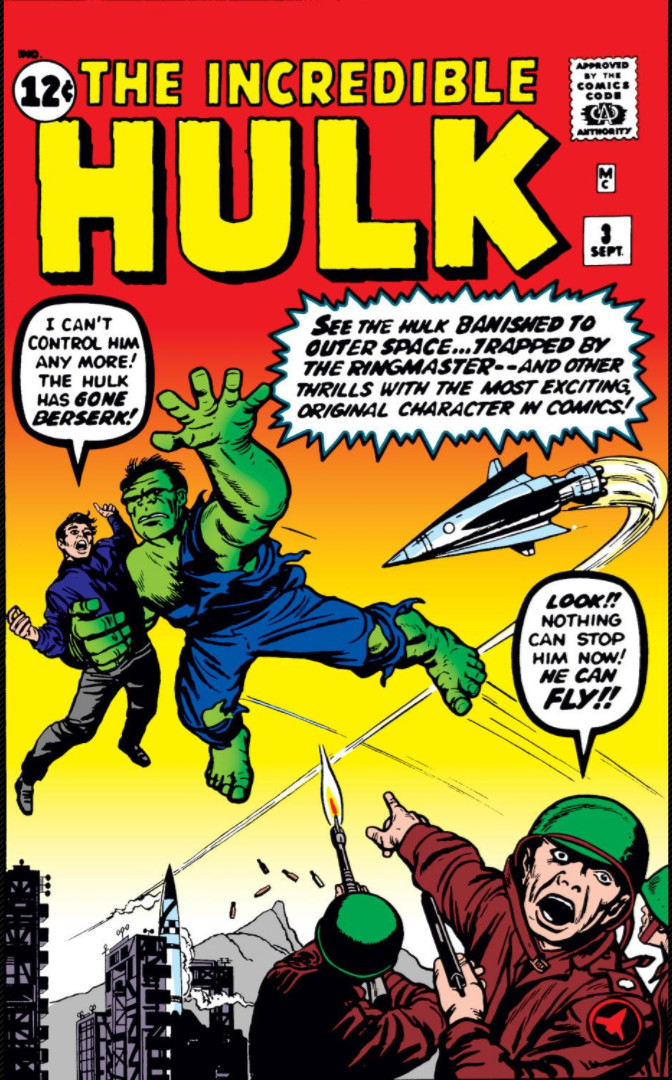 Image result for incredible hulk 3 cover 1962