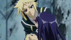 Zenkichi and a wounded Medaka