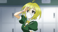 Sukinasaki discovers her hair is blonde